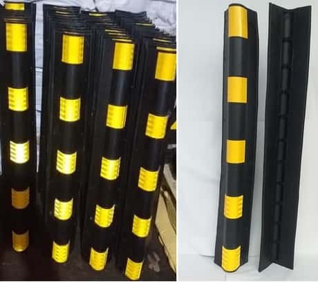 Rubber pillar guards
